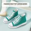 imagehash bubbie Unisex Fashion High top Sneakers Womens Classic High Tops Canvas Shoes Casual Tennis Shoes for MenDark Green