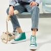 imagehash bubbie Unisex Fashion High top Sneakers Womens Classic High Tops Canvas Shoes Casual Tennis Shoes for MenDark Green