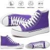 imagehash bubbie Unisex Fashion High top Sneakers Womens Classic High Tops Canvas Shoes Casual Tennis Shoes for MenDark Purple