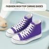 imagehash bubbie Unisex Fashion High top Sneakers Womens Classic High Tops Canvas Shoes Casual Tennis Shoes for MenDark Purple
