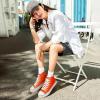imagehash bubbie Unisex Fashion High top Sneakers Womens Classic High Tops Canvas Shoes Casual Tennis Shoes for MenOrange