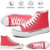 imagehash bubbie Unisex Fashion High top Sneakers Womens Classic High Tops Canvas Shoes Casual Tennis Shoes for MenWatermelon Red