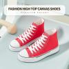 imagehash bubbie Unisex Fashion High top Sneakers Womens Classic High Tops Canvas Shoes Casual Tennis Shoes for MenWatermelon Red