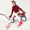 imagehash bubbie Unisex Fashion High top Sneakers Womens Classic High Tops Canvas Shoes Casual Tennis Shoes for MenWatermelon Red