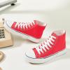 imagehash bubbie Unisex Fashion High top Sneakers Womens Classic High Tops Canvas Shoes Casual Tennis Shoes for MenWatermelon Red