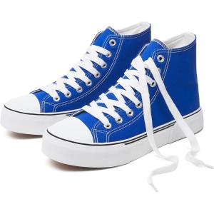 imagehash bubbie Unisex Fashion High top Sneakers Womens Classic High Tops Canvas Shoes Casual Tennis Shoes for MenDark Blue