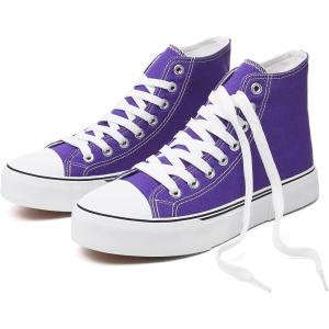 imagehash bubbie Unisex Fashion High top Sneakers Womens Classic High Tops Canvas Shoes Casual Tennis Shoes for MenDark Purple