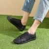 imageTUOPIN Womens Low Top Tennis Shoes Black Synthetic Leather ShoesClassic LaceUp Denim Canvas Sneakers for Casual WalkingBlack