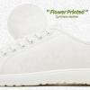 imageTUOPIN Womens Low Top Tennis Shoes Black Synthetic Leather ShoesClassic LaceUp Denim Canvas Sneakers for Casual WalkingWhite