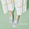 imageTUOPIN Womens White Canvas Sneakers Low Top Laceup Canvas Shoes Lightweight Casual Tennis ShoesGrey