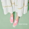 imageTUOPIN Womens White Canvas Sneakers Low Top Laceup Canvas Shoes Lightweight Casual Tennis ShoesPink