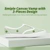 imageTUOPIN Womens White Canvas Sneakers Low Top Laceup Canvas Shoes Lightweight Casual Tennis ShoesWhite