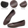 imageHash Bubbie Womens Flats Shoes Ballet Flats Dress Shoes Comfortable PU Leather Slip on Shoes for WomenCoffee
