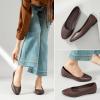 imageHash Bubbie Womens Flats Shoes Ballet Flats Dress Shoes Comfortable PU Leather Slip on Shoes for WomenCoffee