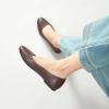 imageHash Bubbie Womens Flats Shoes Ballet Flats Dress Shoes Comfortable PU Leather Slip on Shoes for WomenCoffee