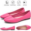 imageHash Bubbie Womens Flats Shoes Ballet Flats Dress Shoes Comfortable PU Leather Slip on Shoes for WomenRose Red