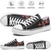 imagehash bubbie White Sneakers for Women Low Top Canvas Shoes Womens Canvas Sneakers Womens Fashion Sneakers Slip on Casual Tennis ShoesBlack Embroidery Flower
