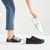 imagehash bubbie White Sneakers for Women Low Top Canvas Shoes Womens Canvas Sneakers Womens Fashion Sneakers Slip on Casual Tennis ShoesBlack Embroidery Flower
