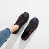 imagehash bubbie White Sneakers for Women Low Top Canvas Shoes Womens Canvas Sneakers Womens Fashion Sneakers Slip on Casual Tennis ShoesFull Black Embroidery