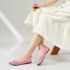 imagehash bubbie Womens Flats Shoes Women Comfortable Dress Shoes Black Pointed Toe Flats Ballet Mesh Knit Flat Dressy Slip on Business Casual Shoes for WomenPink