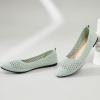 imagehash bubbie Womens Flats Shoes Women Comfortable Dress Shoes Black Pointed Toe Flats Ballet Mesh Knit Flat Dressy Slip on Business Casual Shoes for WomenLight Green