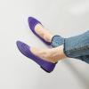 imagehash bubbie Womens Flats Shoes Women Comfortable Dress Shoes Black Pointed Toe Flats Ballet Mesh Knit Flat Dressy Slip on Business Casual Shoes for WomenDark Purple
