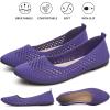 imagehash bubbie Womens Flats Shoes Women Comfortable Dress Shoes Black Pointed Toe Flats Ballet Mesh Knit Flat Dressy Slip on Business Casual Shoes for WomenDark Purple