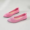 imagehash bubbie Womens Flats Shoes Women Comfortable Dress Shoes Black Pointed Toe Flats Ballet Mesh Knit Flat Dressy Slip on Business Casual Shoes for WomenPink