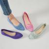 imagehash bubbie Womens Flats Shoes Women Comfortable Dress Shoes Black Pointed Toe Flats Ballet Mesh Knit Flat Dressy Slip on Business Casual Shoes for WomenLight Blue