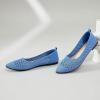 imagehash bubbie Womens Flats Shoes Women Comfortable Dress Shoes Black Pointed Toe Flats Ballet Mesh Knit Flat Dressy Slip on Business Casual Shoes for WomenLight Blue