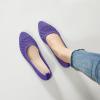 imagehash bubbie Womens Flats Shoes Women Comfortable Dress Shoes Black Pointed Toe Flats Ballet Mesh Knit Flat Dressy Slip on Business Casual Shoes for WomenDark Purple