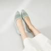 imagehash bubbie Womens Flats Shoes Women Comfortable Dress Shoes Black Pointed Toe Flats Ballet Mesh Knit Flat Dressy Slip on Business Casual Shoes for WomenLight Green