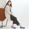 imagehash bubbie Womens Flats Shoes Women Comfortable Dress Shoes Black Pointed Toe Flats Ballet Mesh Knit Flat Dressy Slip on Business Casual Shoes for WomenDark Purple