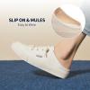imagehash bubbie Womens Mules Comfortable Slip on Sneakers Tennis Shoes Summer Backless Canvas Shoes Close Toed SandalsBeige