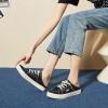 imagehash bubbie Womens Mules Comfortable Slip on Sneakers Tennis Shoes Summer Backless Canvas Shoes Close Toed SandalsBlack