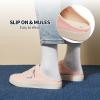 imagehash bubbie Womens Mules Comfortable Slip on Sneakers Tennis Shoes Summer Backless Canvas Shoes Close Toed SandalsPink