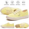 imagehash bubbie Womens Slip on Shoes Canvas Shoes Non Slip Fashion Sneakers for Women Low Top LoafersLemon Yellow