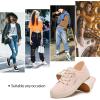 imagehash bubbie Womens Slip on Shoes Canvas Shoes Non Slip Fashion Sneakers for Women Low Top LoafersLight Pink