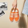 imagehash bubbie Womens Slip on Shoes Canvas Shoes Non Slip Fashion Sneakers for Women Low Top LoafersOrange