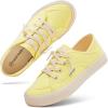 imagehash bubbie Womens Slip on Shoes Canvas Shoes Non Slip Fashion Sneakers for Women Low Top LoafersLemon Yellow
