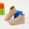 imagehash bubbie Womens High Top Sneakers Lace up Fashion Sneakers Suede High Tops Shoes Tennis ShoesKhaki