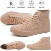 imagehash bubbie Womens High Top Sneakers Lace up Fashion Sneakers Suede High Tops Shoes Tennis ShoesKhaki
