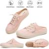 imagehash bubbie Womens Mules Comfortable Slip on Sneakers Tennis Shoes Summer Backless Canvas Shoes Close Toed Sandals