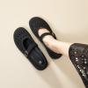 imagehash bubbie Womens Ballet Mary Jane Flats Wide Toe Box Memory Foam Comfortable Dress Shoes Cute Work Office ShoesBlack