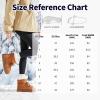 imageToupin Womens Classic Platform Mini Snow Boots  Faux Suede SlipOn ampamp LaceUp Winter Booties with Sherpa Lining AntiSlip Thick Sole Ankle BootsChestnut
