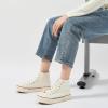 imagehash bubbie High Top Sneakers for Women Classic High Tops Canvas Shoes Lace up Womens Fashion SneakerBeige