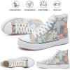 imagehash bubbie High Top Sneakers for Women Classic High Tops Canvas Shoes Lace up Womens Fashion SneakerBlue Print