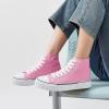 imagehash bubbie High Top Sneakers for Women Classic High Tops Canvas Shoes Lace up Womens Fashion SneakerBright Pink
