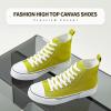 imagehash bubbie High Top Sneakers for Women Classic High Tops Canvas Shoes Lace up Womens Fashion SneakerFluorescent Green