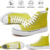 imagehash bubbie High Top Sneakers for Women Classic High Tops Canvas Shoes Lace up Womens Fashion SneakerFluorescent Green